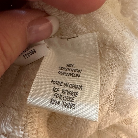 NWT Adiva Ivory Lace Open Kimono Cardigan, Women’s Size Medium - Picture 13 of 13